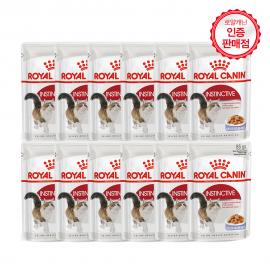[로얄캐닌] 고양이사료 인스팅티브 젤리파우치 12개 (85g X 12개) 어덜트용 습식사료